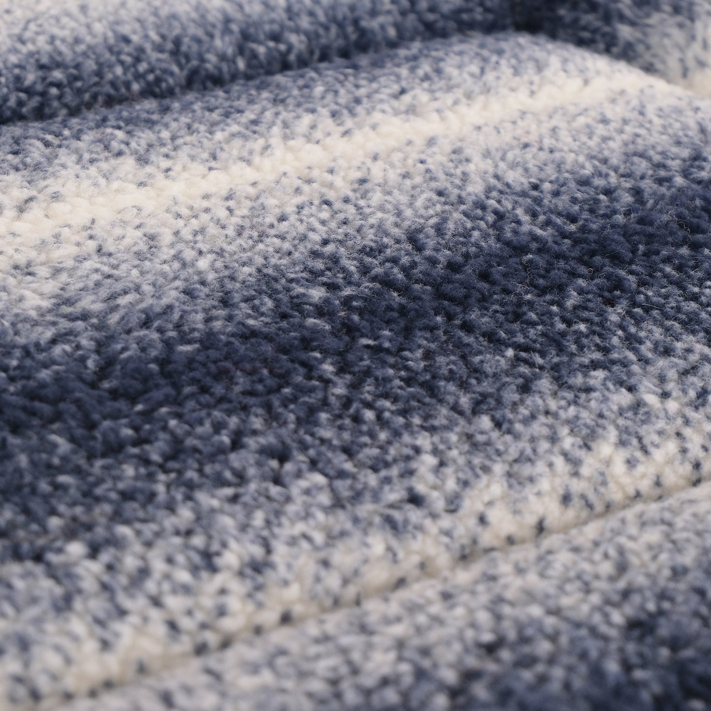 Petlife Sherpa Fleece Crate Mat Midnight Wolf Stripe