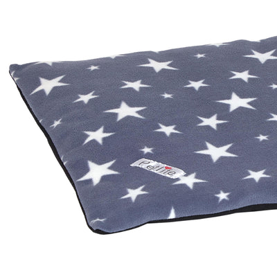 Petlife Flectabed Fleece Grey with Stars Thermal Bed
