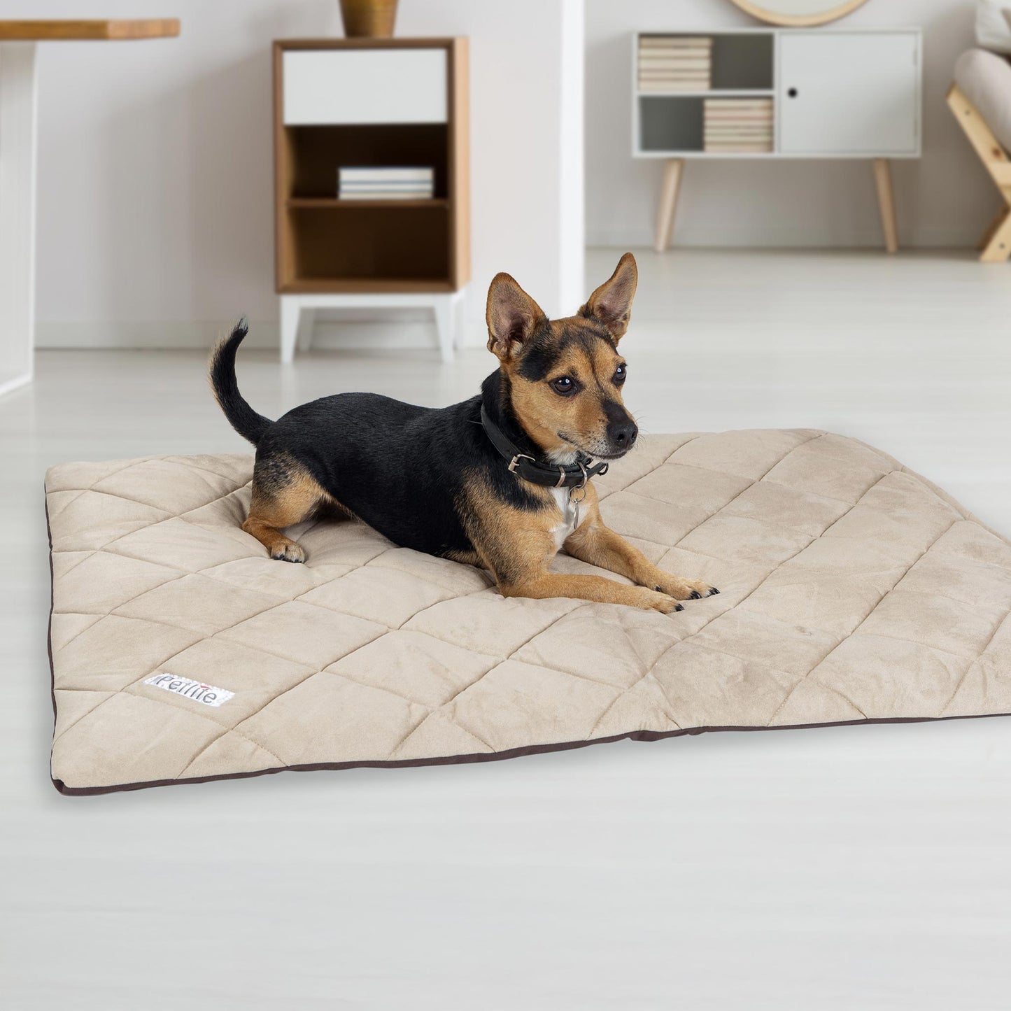 Petlife Flectabed Fleece Grey with Stars Thermal Bed