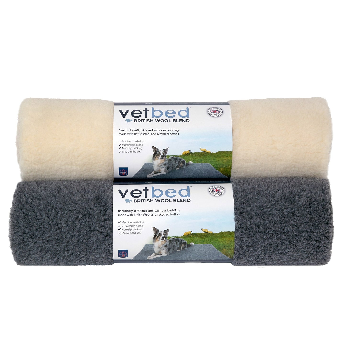 Vetbed® Non-Slip British Wool Blend Natural Cream
