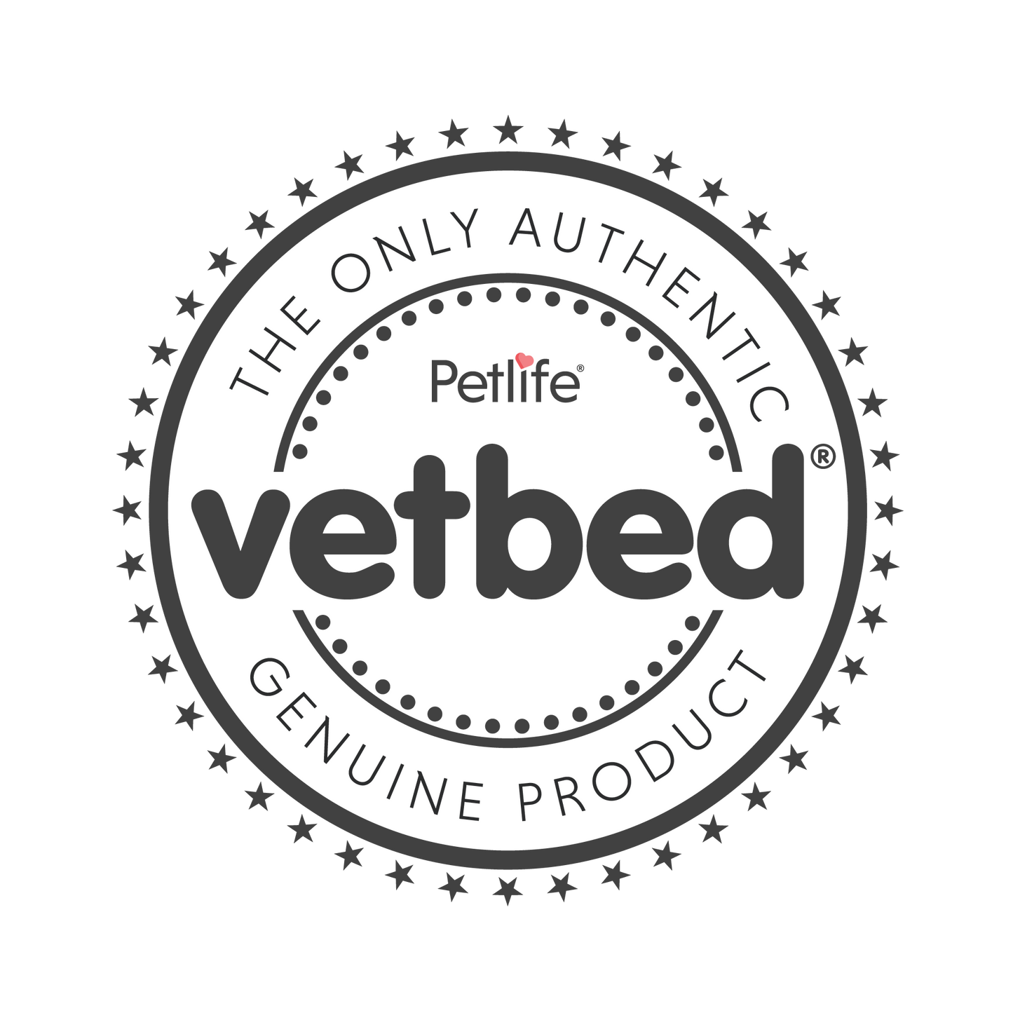 Vetbed® Non-Slip Comfort Magenta with Stars & Paws