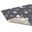 Christmas Vetbed® Mottled Grey with Snowmen